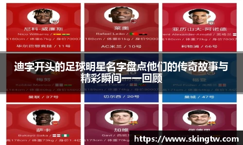 迪字开头的足球明星名字盘点他们的传奇故事与精彩瞬间一一回顾